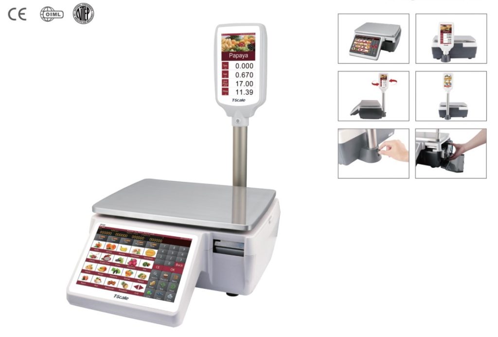 IP30 Etikettvåg – maxvikt 15kg
